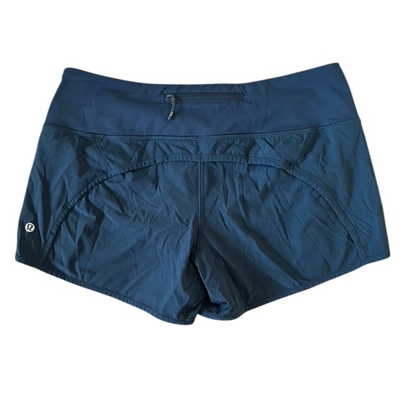 Lululemon Run Times Short (4-way Stretch 4") Blue (Jaded) Size 8 - Picture 5 of 6
